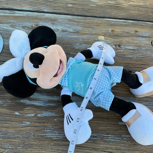 Disney Store MICKEY MOUSE w/Easter Bunny Ears Blue Outfit Plush Doll 19" - Picture 4 of 11